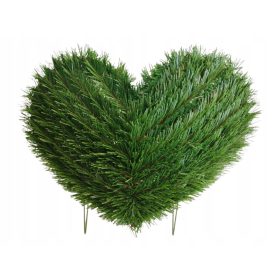   Virág dekoráció - MESTERSÉGES HÁTTÉR A SZÍVKOszorúhoz 36x43