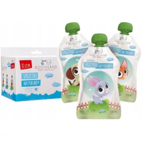   Élelmiszertáskák babáknak - Bocioland újrahasznosítható ételek az élelmiszer -mousse 12pcs -re