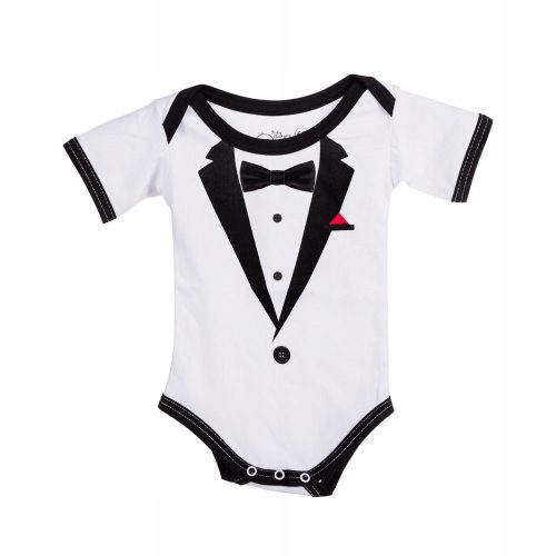 Pizsama a csecsemőnek - Baby Gentleman body + papír keret + bajusz