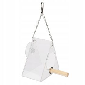   Papagáj etető, itató - Akril madár takarmány madarak szívó csésze