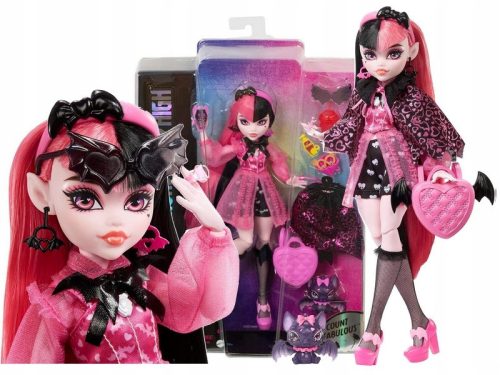 Monster High baba - Monster High Draculaura Doll + HHK51 kiegészítők
