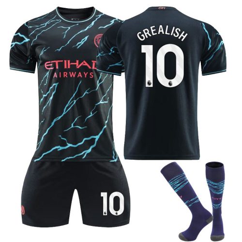 Kosárlabda ruhakészlet - Grealish Gyermek Football Kit No. 10 mez