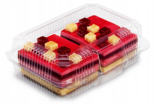 Eldobható étkészlet - Műanyag esküvői torta tartó kisállat 50 db