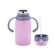 Bögre, üveg csecsemőnek - Thermos Bidon termál bögre 300 ml üveg Kamille gyerekek
