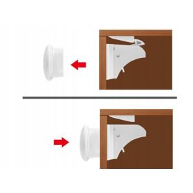   Gyermekbiztonsági biztosítás - Mágneses zárak a szekrényekhez, amelyek blokkolják a 4 db -t.