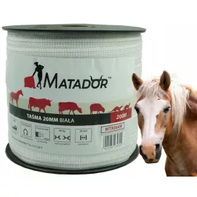 Rolmarket MTR060R elektromos kerítésszalag, fehér, 200 m