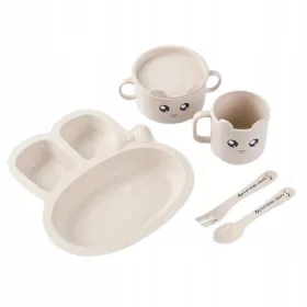  CHI CHI búzaszalmából készült étkészlet