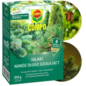    Compo Hosszan ható tűlevelű műtrágya 850g - Egészséges tűlevelűek az egész szezonban