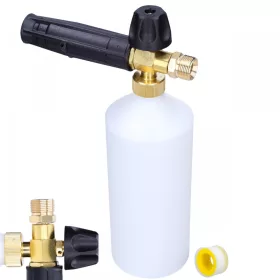   Habosító magasnyomású mosóhoz -  Nagynyomású mosócsipke hab zongora + redukciós dugó csatlakozó M22 1/4 a habhoz