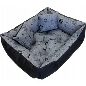    WBM Varró kutyajáróka fekete, szürke árnyalatok 130 cm x 105 cm