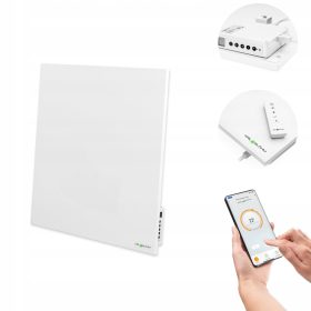    Kril & Blohm acéllemezes radiátor 350 W fehér 600 x 600 x 15 mm - oldalsó vagy alsó csatlakozás