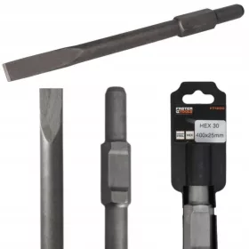   Hex 30 véső betonhoz egy 25x400 mm -es suttle kalapács lapos