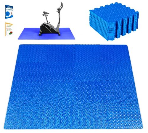 Szőnyeg edzéshez és jógához - Vastag védőszőnyeg puzzle edzőkészülékekhez a 118x118cm tornateremhez