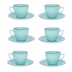   Porcelán edények - Tea és kávé felszolgálás Ćmielów Żywioły 12 db.