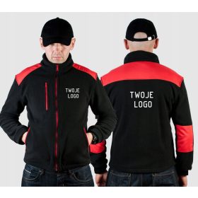   POLAR PULÓVER FÉRÜLÖZŐ CSÍKOS + LOGO HÍMZÉS HÁT/ELSŐ