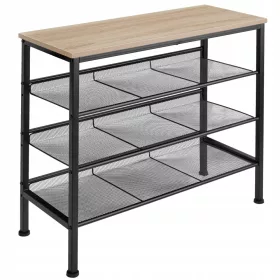    TecTake cipős szekrény 75,5 x 69,5 x 30,5 cm, világos Sonoma tölgy