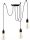 Függő mennyezeti lámpa 3x E27 LED LOFT Superled Chandelier