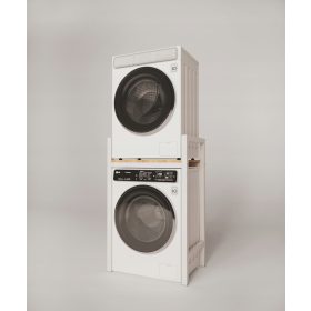    Állvány, polc, mosógép keret, szárítógép, fém, padlás, fehér keret