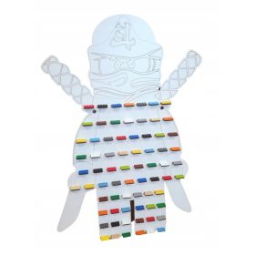    Ninja XL fehér polc figurákhoz, akár 71 férőhelyes, polc