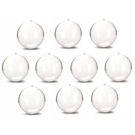   Karácsonyi díszek - 10 x akril csecsebecse golyók golyók medálokkal 10 cm