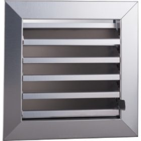 Szellőzőrács Zsaluval Rácsok Raczak, ezüst