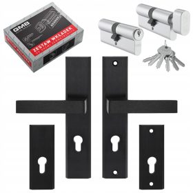   Metal-Bud Hosszú külső fogantyú, szögletes lemez, lap lyukkal a betéthez