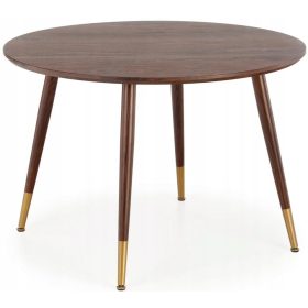    Halmar Domenico kerek asztal, állítható magasságú, 110 x 110 x 76 cm, dió