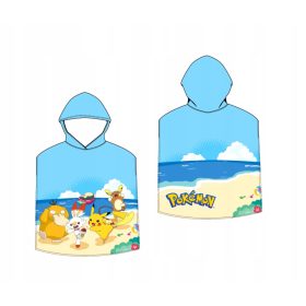   Baba törölköző kapucnival - Poncho gyors -diszkontos fürdő törülköző pokemon pokemon 100x 50