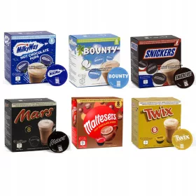   Dolce Gusto kapszulák csokoládé tejút Mars Twix Snickers Mars Bounty Malt