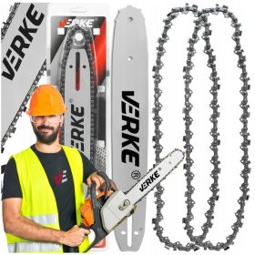   Vezetősín - Útmutató 2 lánccal 10 '' 25 cm 3/8 "égési fűrész. 1,3 mm 40o