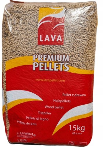  LÁVA PELLET PREMIUM FA PELLET 100% CONIFFERENT 65 ZSÁK 975kg FUTÁR