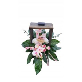 Virág dekoráció - Sírdísz, tavaszi csokor a temetőbe