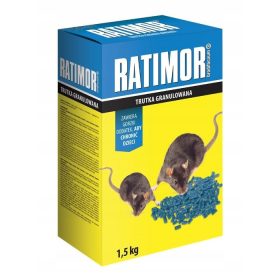   Egerek és patkányok elleni védelem - Ratimor erős egér és patkányok 1,5 kg brodifacoum granulátum