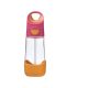 Bögre, üveg csecsemőnek - Tritana vizes palack szalmával B.Box Strawberry Shake 450 ml