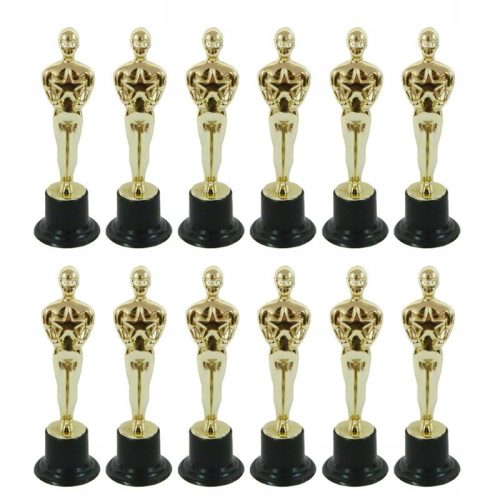 12 darab Oscar forma Szobra nyertesek díja
