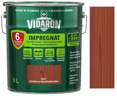 Vidaron filmképző impregnáló szer Californian Redwood V07 9 l
