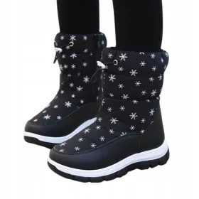   Gyermek téli cipő - Snow Boots Girls Meleg szigetelt csizma Téli magas csizma