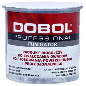    Füstbomba csótányok, kullancsok, szúnyogok, lepkék, hangyák, legyek, darazsak, pókok, bolhák, poloskák, ezüsthal ellen Dobol 0,5 kg 10 ml
