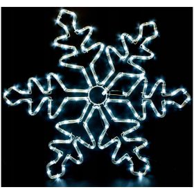   Kültéri karácsonyi világítás - KÜLTÉRI KARÁCSONYI LÁMPÁK HÓPEHELY LED TÖMLŐ 110 LED KARÁCSONYI CSILLAG