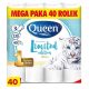  Queen illatmentes toalettpapír 40 db.