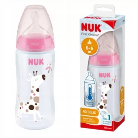  Bébiüveg - NUK anti-colic palack fc + sablonációs indikátor 300ml + teat 0-6m