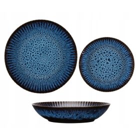   Porcelán edények - Lubiana Stoneware Kerámia vacsoraszervíz, 12 db.