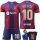 Kosárlabda ruhakészlet - Labdarúgó -szett Leo Messi FC Barcelona Méretek Új Szezont Egyedi Szezon