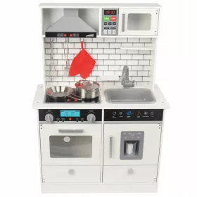    Fából készült gyerekkonyha BittyBakers White hűtősütő