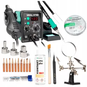   2 az 1-ben forrasztópáka (meleg levegő és hegy) Diolut 700 W