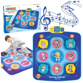   Táncszőnyeg ToysHelenki Blue zenei szőnyeg egy fiú számára, amelyen táncolhat