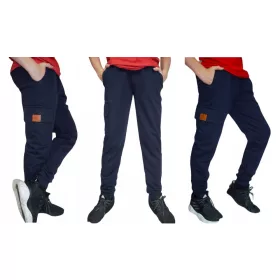   Gyermek melegítőnadrág - GYERMEK PULÓZÓ CLASIC FRUIT OF THE LOOM Navy 140