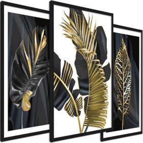    3 bekeretezett kép nappaliba, természetbe, szett 3x45x65 triptichon dekoráció