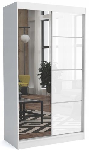 Szekrény tolószekrény Brent 100 Suzan Gloss White