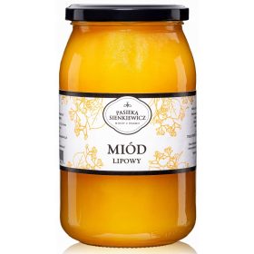 Linden méz a Warmia -tól 1,2 kg friss aromás